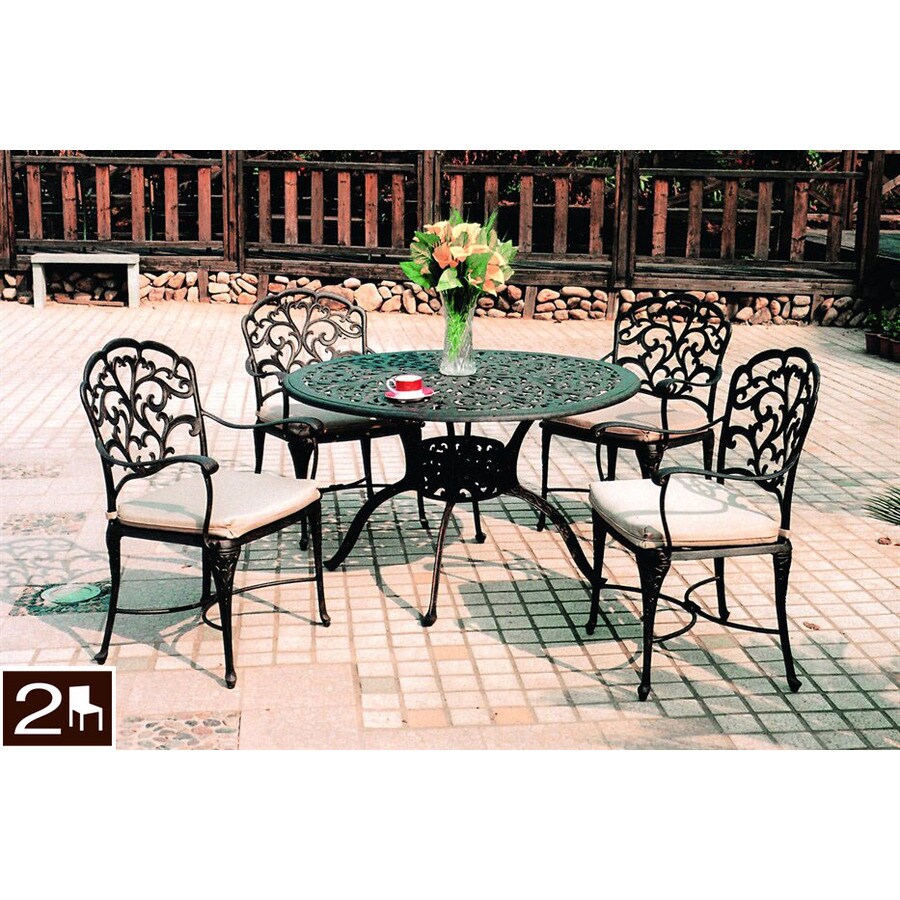 Shop Darlee 3Piece Aluminum Patio Dining Set at