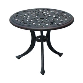 Patio Tables At Lowes Darlee Series 80 21 In W X L Round Aluminum End Table