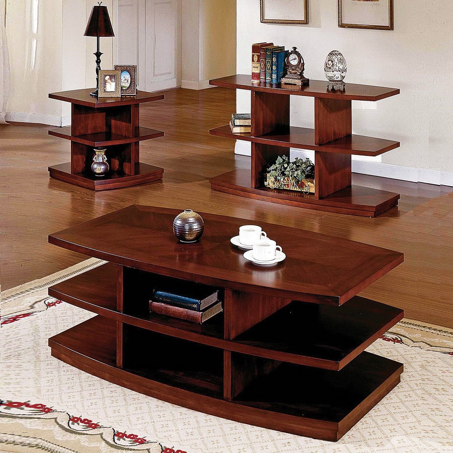 Steve Silver Company ATG6461358 Citadel Cherry Accent Table Set