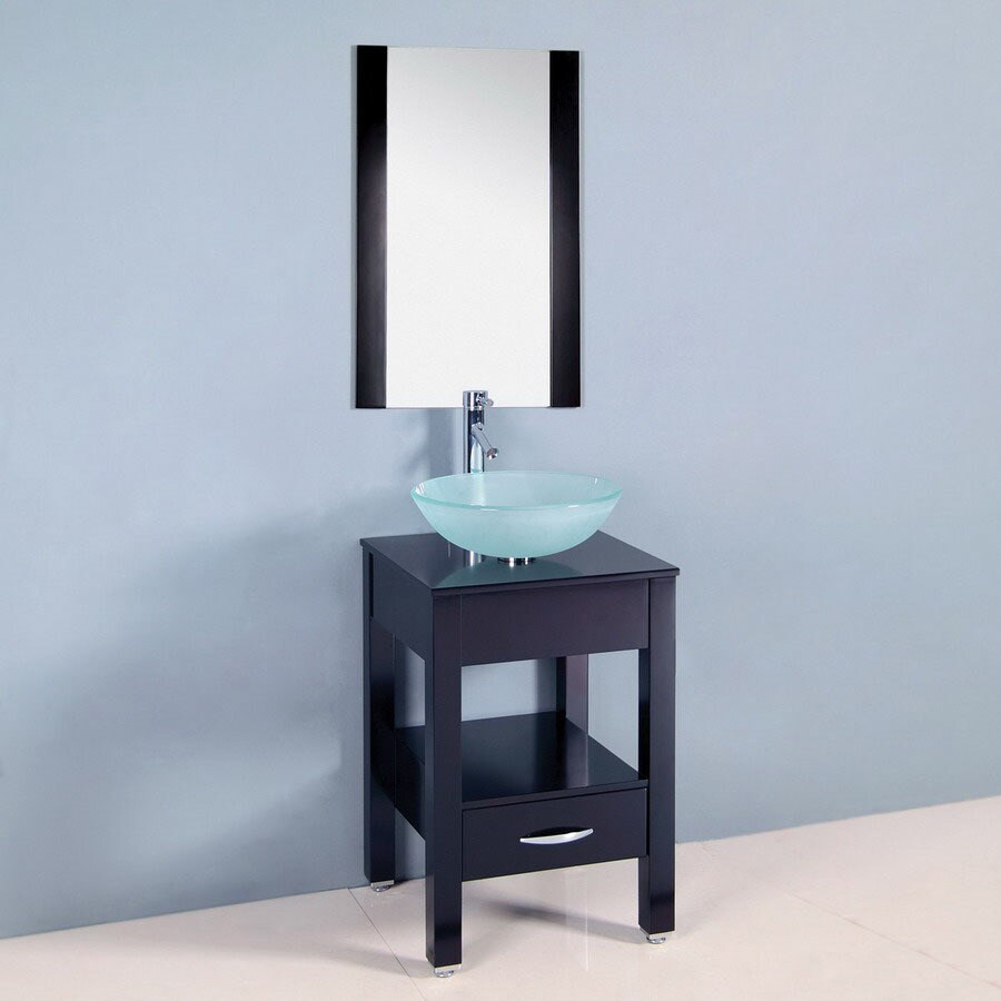 Yosemite Home Decor 20 In Black Transitional Single Sink Yosemite Home Decor 20 In Black Transitional Single Sink Bathroom Vanity With Top