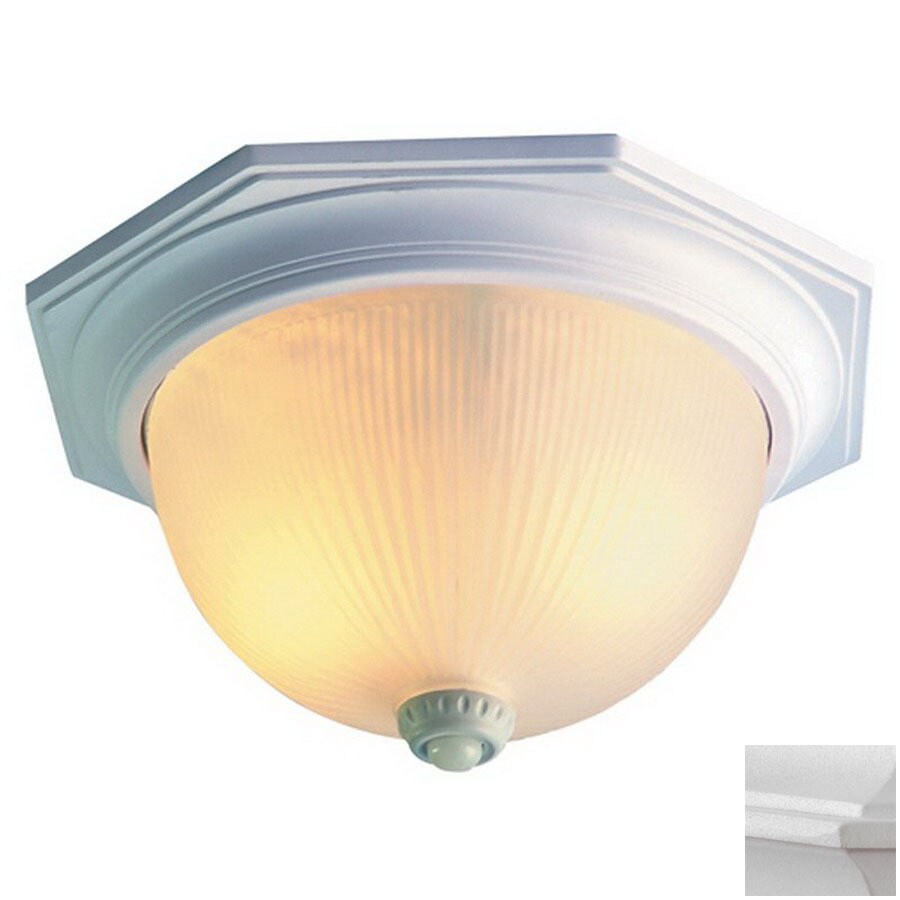 Acclaim Lighting Outer Banks14 In White Motion Activated Acclaim Lighting Outer Banks14 In White Motion Activated Outdoor Flush Mount Light