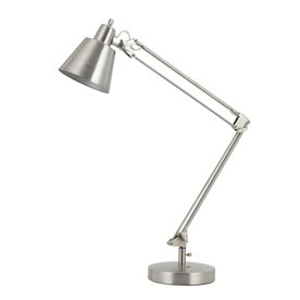 Desk Lamps At Lowes Cal Lighting Udbina 27 In Adjule Silver Swing Arm Desk Lamp With Metal Shade