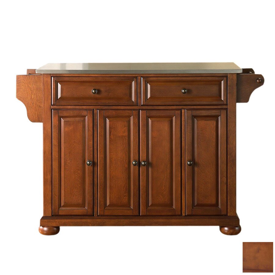 Crosley Furniture KF30002ACH 52-in L x 18-in W x 34-in H Classic Cherry Kitchen Island