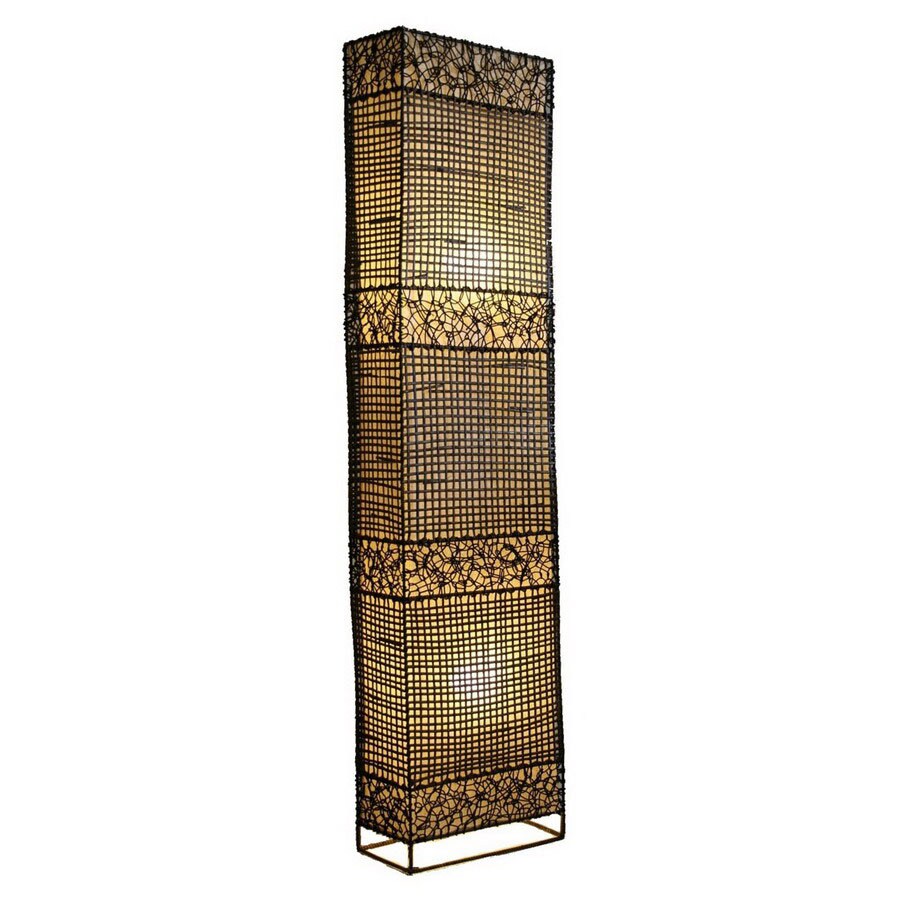 House Of Asia Imports 59 In 2 Light Dark Brown Floor Lamp At Com