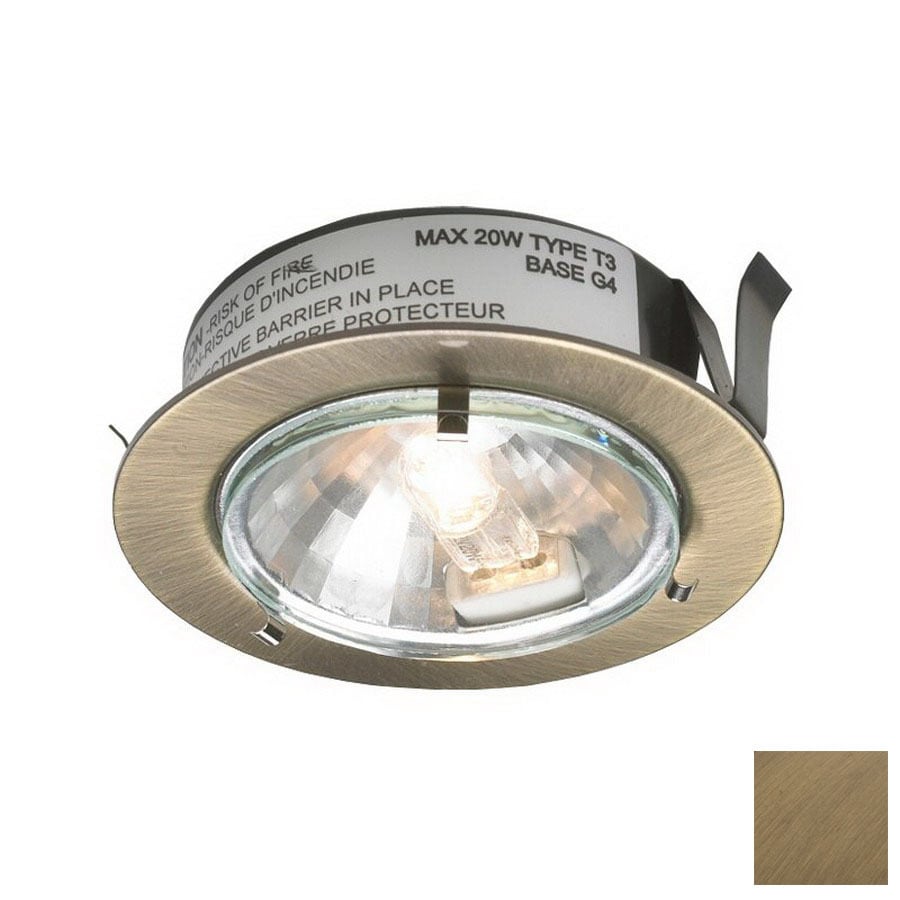 DALS Lighting 2.625-in Hardwired/Plug-In Under Cabinet Halogen Puck Light at Lowes.com