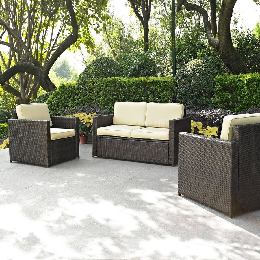 Crosley Furniture Palm Harbor 3-Piece Wicker Patio ...