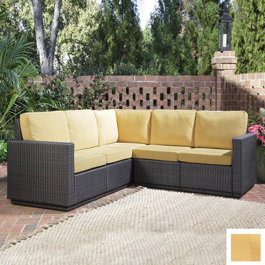 Home Styles Riviera Brown 5 Piece Sectional Sofa At Lowes Home Styles Riviera Brown 5 Piece Sectional Sofa