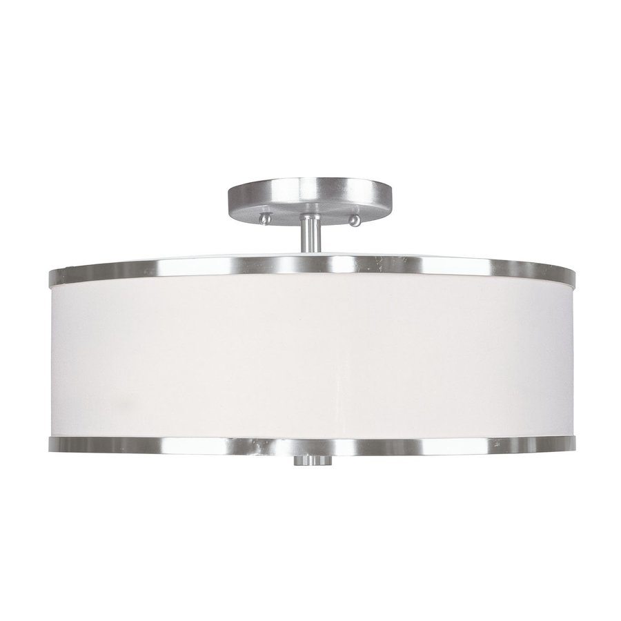 Livex Lighting Park Ridge 15-in W Brushed Nickel Satin ...