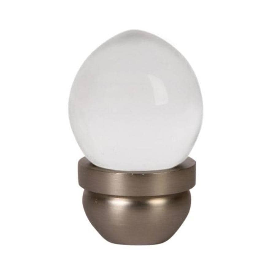 Lew's Hardware 1 in Brushed Nickel Acorn Glass Series Globe Cabinet Knob