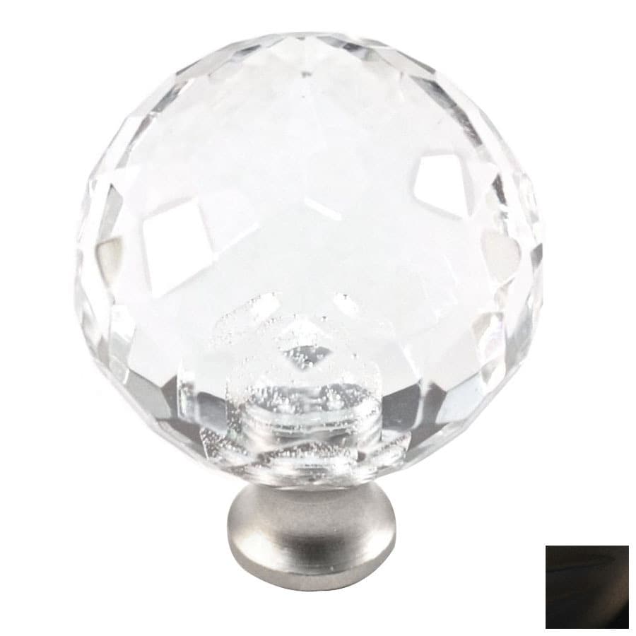 Cal Crystal Crystal OilRubbed Bronze Round Knob in the