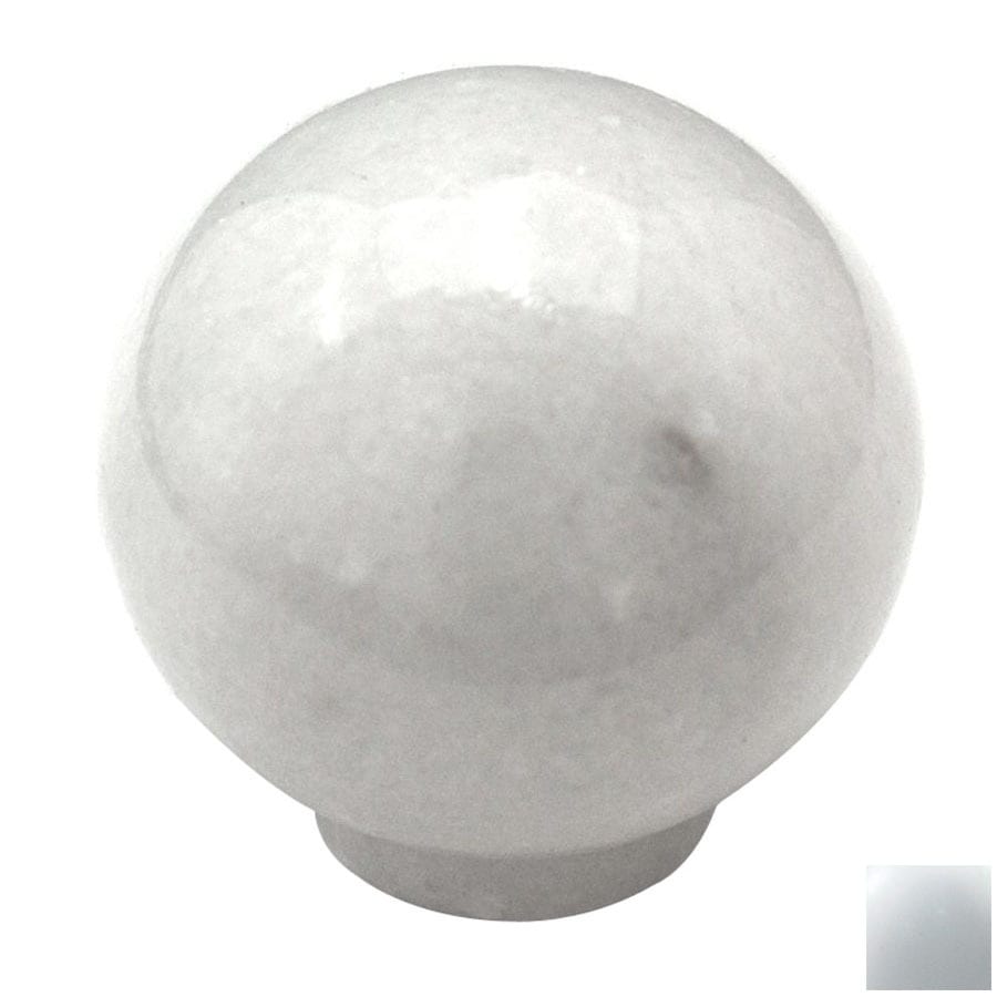 Cal Crystal Marble White Round Cabinet Knob At Lowes Com