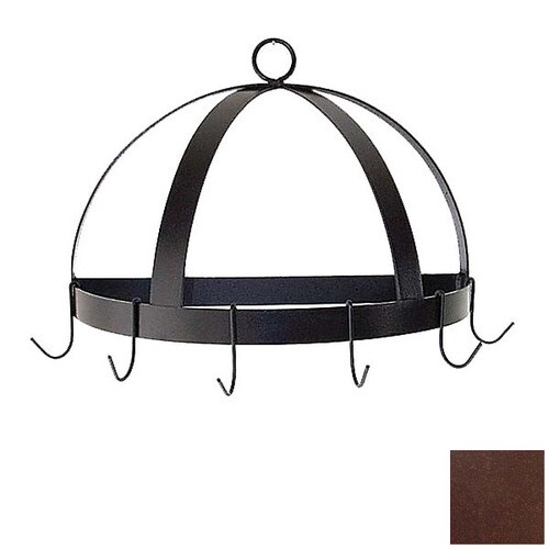 Grace Collection 20in x 10in Brown Half Round Pot Rack in the Pot