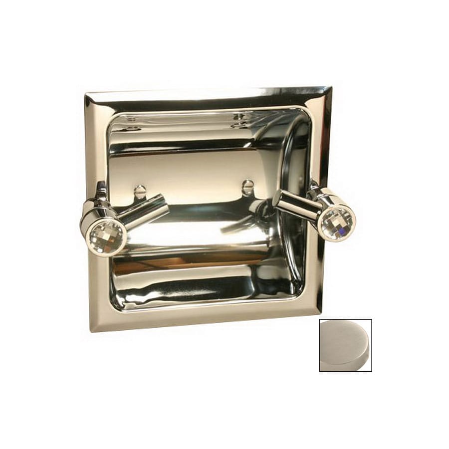 Paul Decorative Products Clics Satin Nickel Recessed Paul Decorative Products Clics Satin Nickel Recessed Toilet Paper Holder