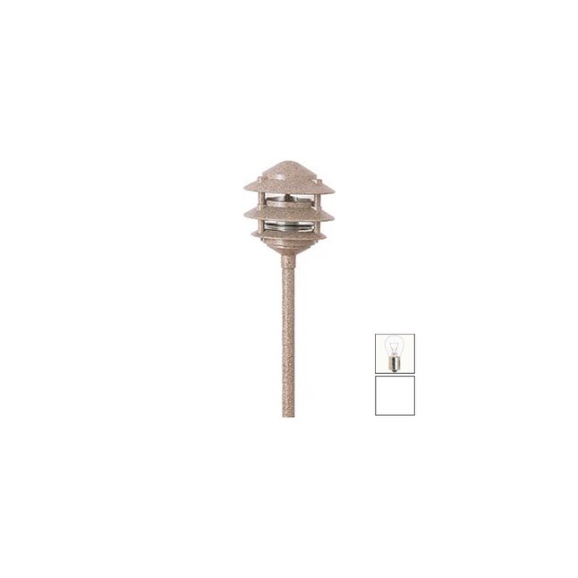 Focus Industries AL-03-3T-10-WTX White Texture Low-Voltage Path Lights