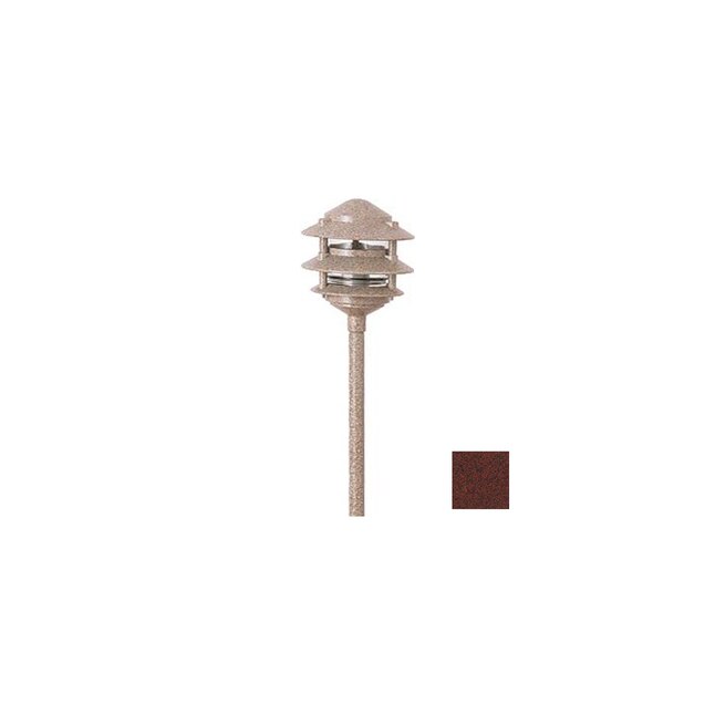 Focus Industries AL-03-3T-10-X-RST Rust Low-Voltage Path Lights