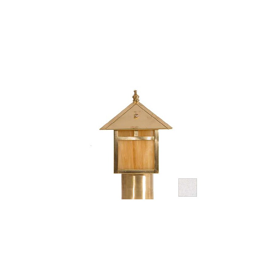 Focus Industries AL-10-T8-STU 10-1/2-in Stucco Hardwired Standard Complete Post Light