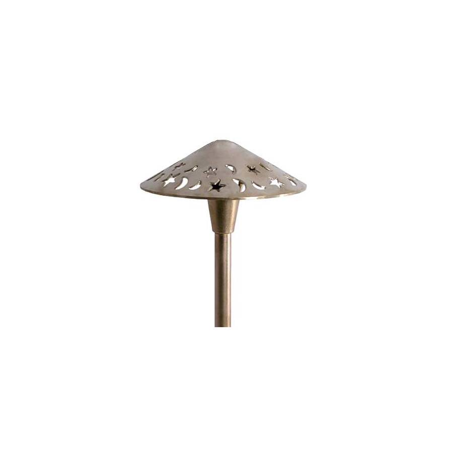Focus Industries AL-16-T8-BRS Unfinished Brass 110-Volt Path Lights
