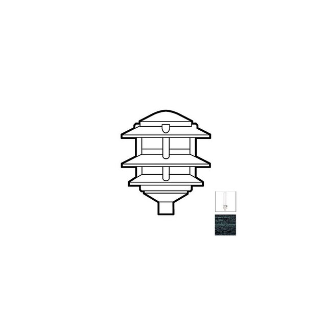 Focus Industries FAL-03-5-120V-RBV Rubbed Verde 110-Volt Path Lights