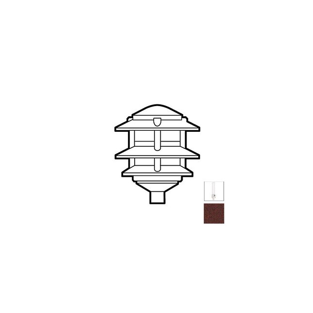 Focus Industries FAL-03-5-120V-RST Rust 110-Volt Path Lights