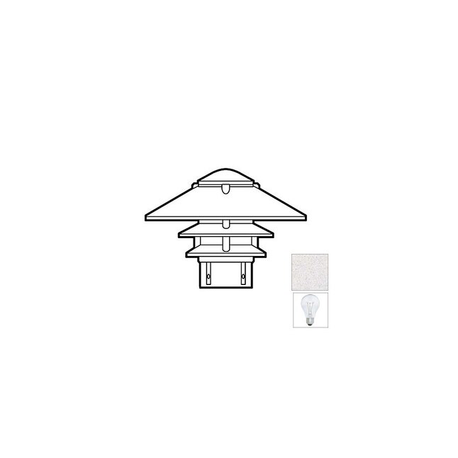 Focus Industries IAL-03-10-3-NL-STU 7-1/4-in Stucco Hardwired Standard Post Light