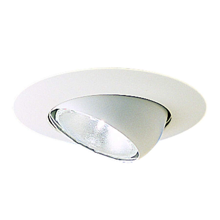 Nora Lighting White Eyeball Recessed Light Trim (Fits ...