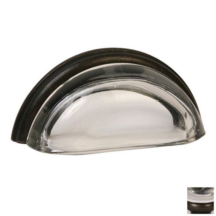Shop Lew\u002639;s Hardware 3in CentertoCenter OilRubbed Bronze Glass Bin Pulls Cup Cabinet Pull at 