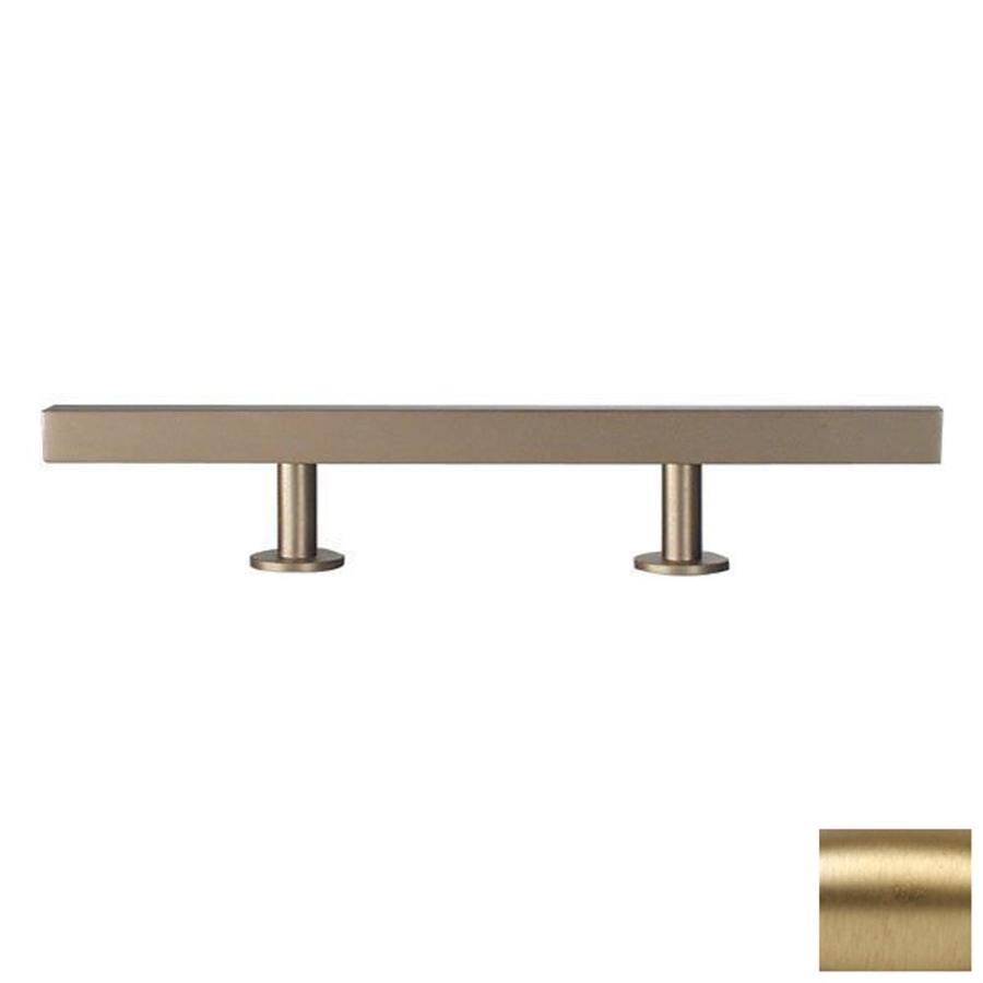 Shop Lew's Hardware 3-in Center-to-Center Brushed Brass Bar Series Bar ...