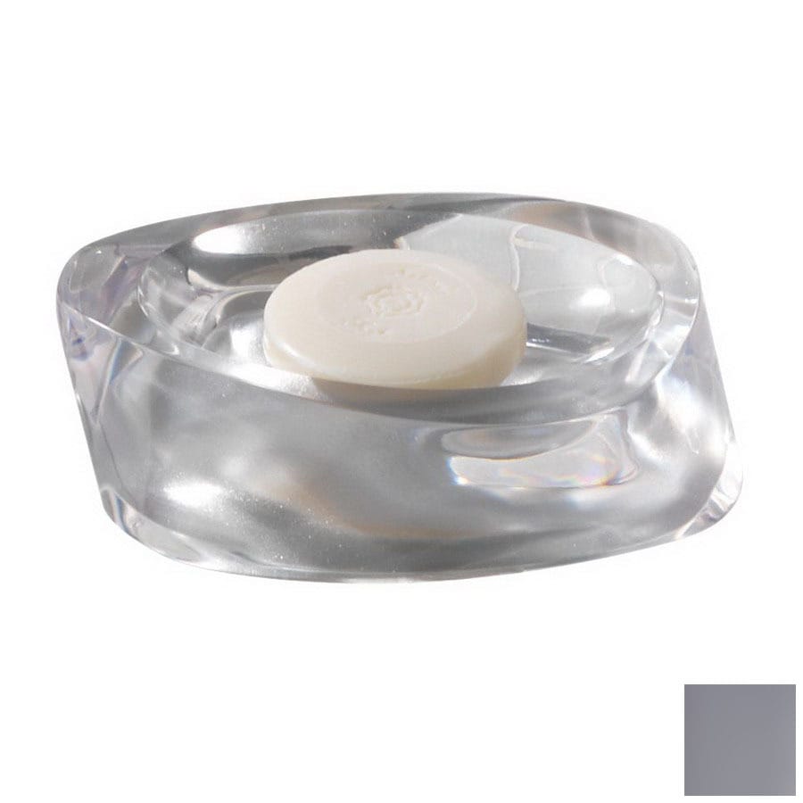 Nameeks Gedy Twist Silver Resin Soap Dish at