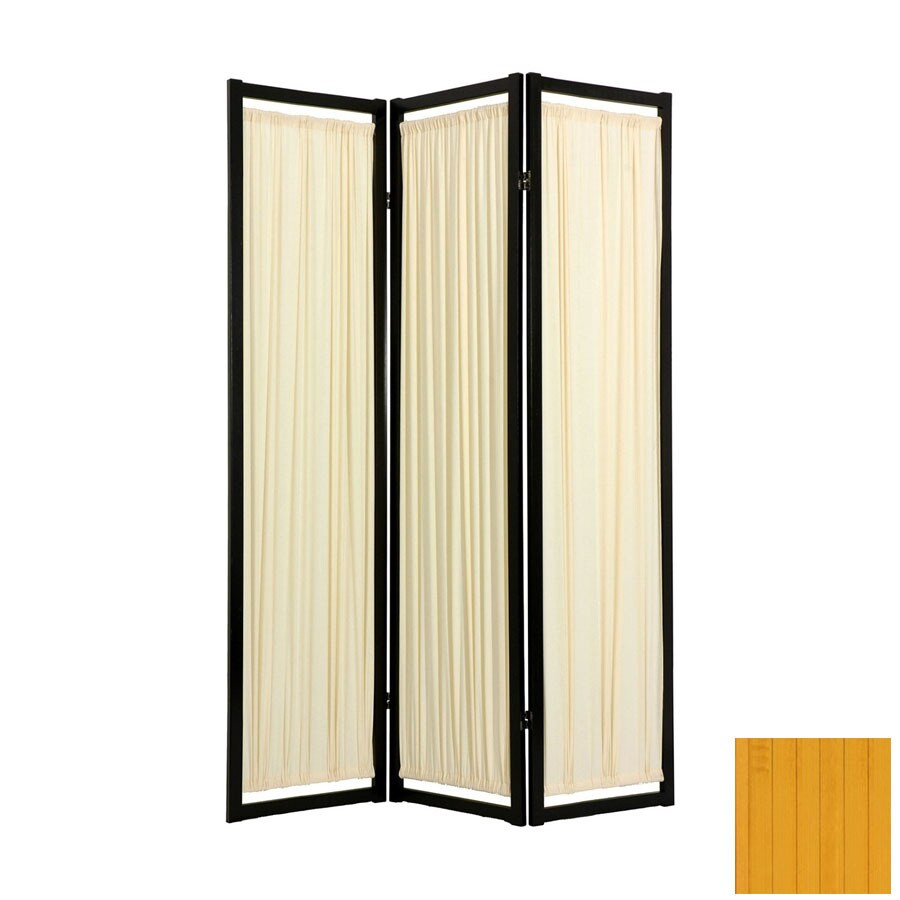 Oriental Furniture ATG4406220 Helsinki 5-Panel Honey Folding Indoor Privacy Screen
