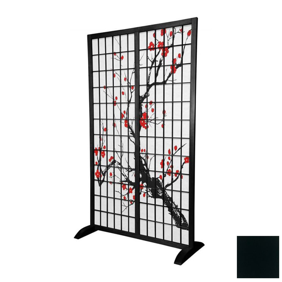 Shop Oriental Furniture Room Dividers 1 Panel Black Indoor Privacy for Amazing lowes room divider – Perfect Photo Source