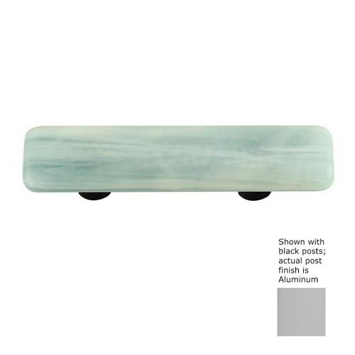 Hot Knobs Swirl 3in Center to Center Aluminum Rectangular Bar