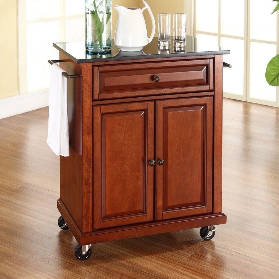 Shop Crosley Furniture Brown Craftsman Kitchen Cart at