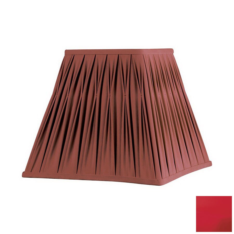 Cascadia Lighting 6 In X 7 5 Red Square Lamp Shade At
