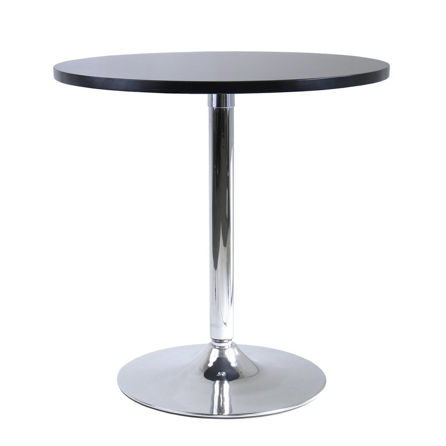 Winsome Wood Spectrum Black Metal Round Bistro Table At Com Winsome Wood Spectrum Black Metal Round Bistro Table