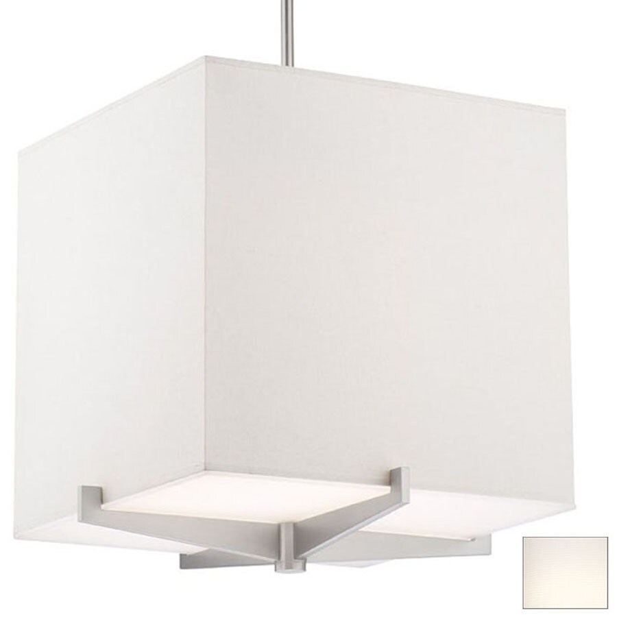 aanplakbiljet overtuigen Afscheid Philips Forecast 15-in x 15-1/4-in White Grasscloth Lamp Shade in the Lamp  Shades department at Lowes.com