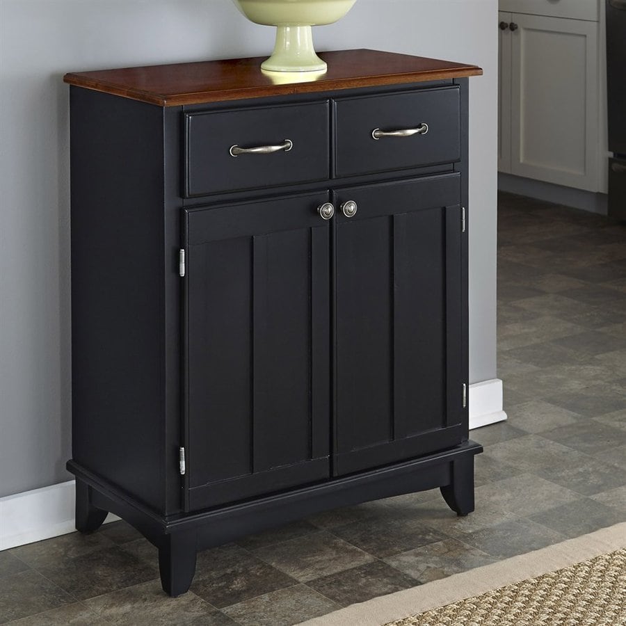 Home Styles Black Cherry Sideboard At Lowes Home Styles Black Cherry Sideboard