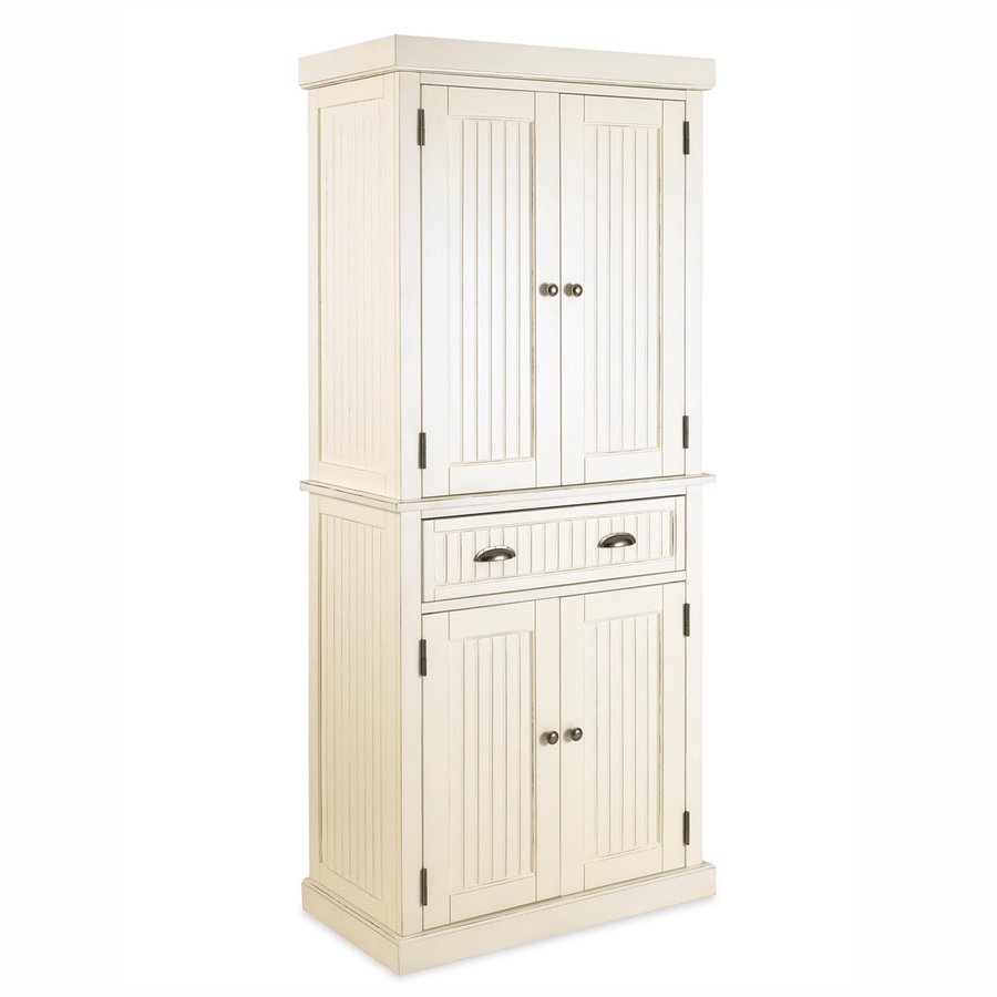 Home Styles Nantucket Distressed White Wood Kitchen Hutch At Lowes Com