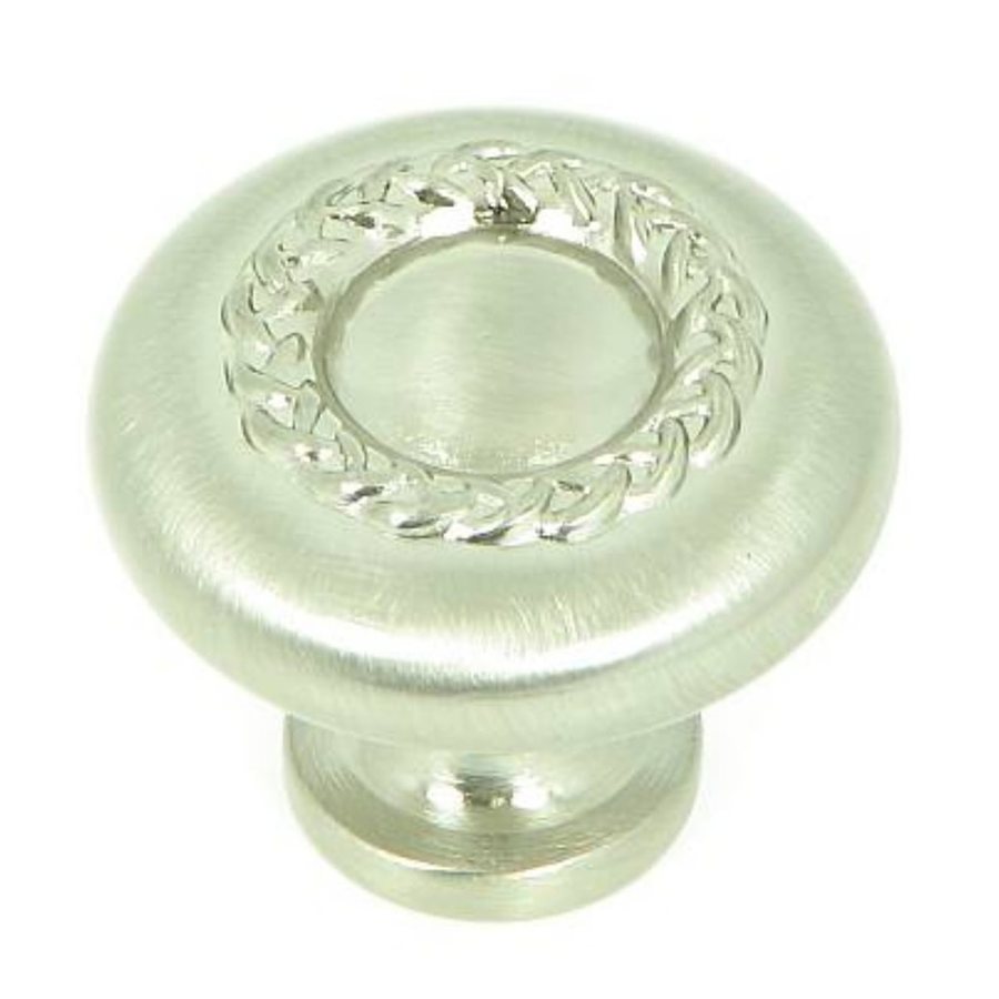 Shop Stone Mill Hardware Rope Satin Nickel Round Knob at