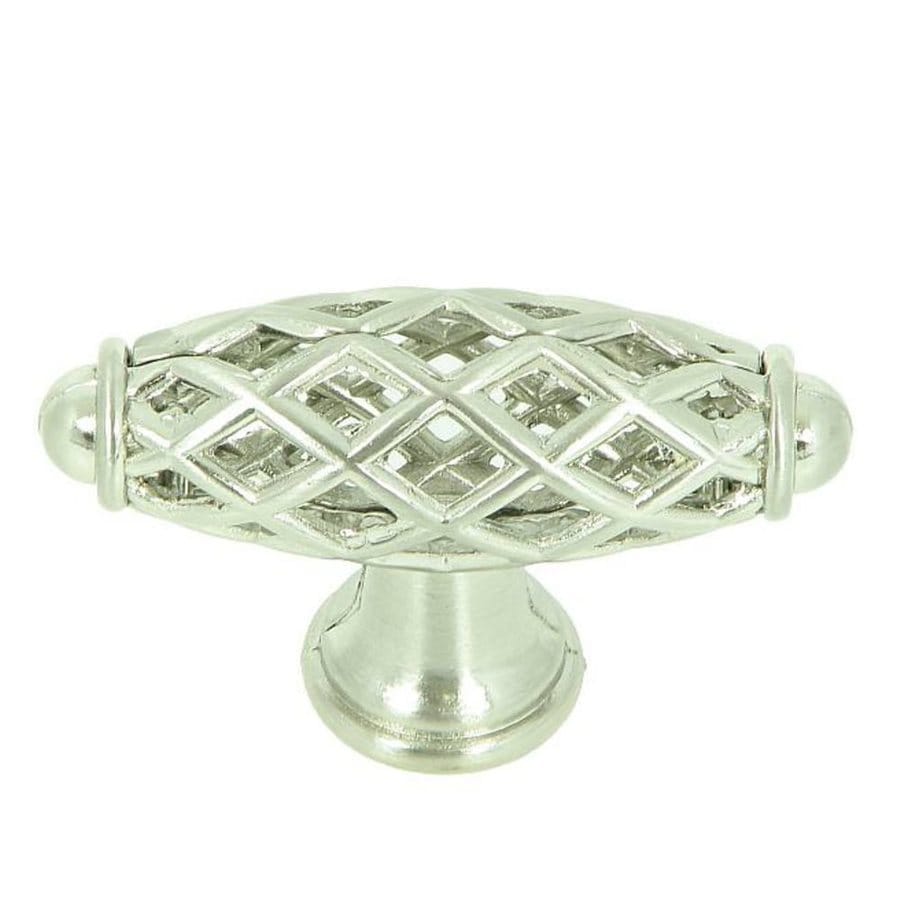 Stone Mill Hardware Hopewell Satin Nickel Oval Knob at