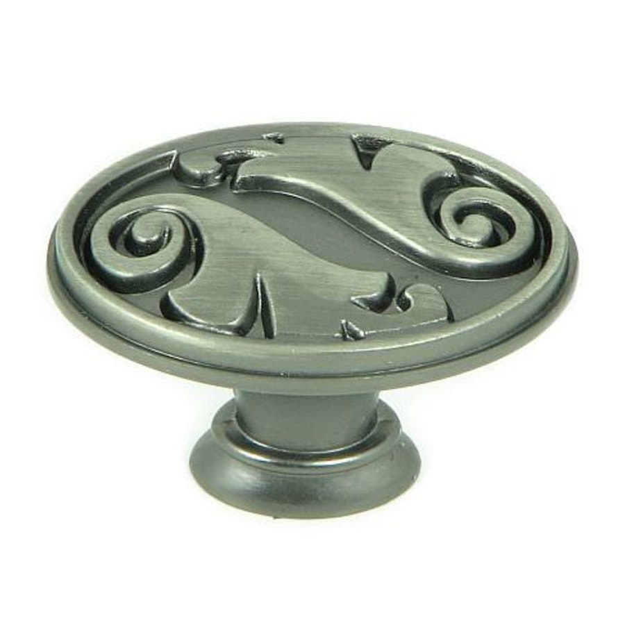 Stone Mill Hardware Oakley Weathered Nickel Oval Knob at