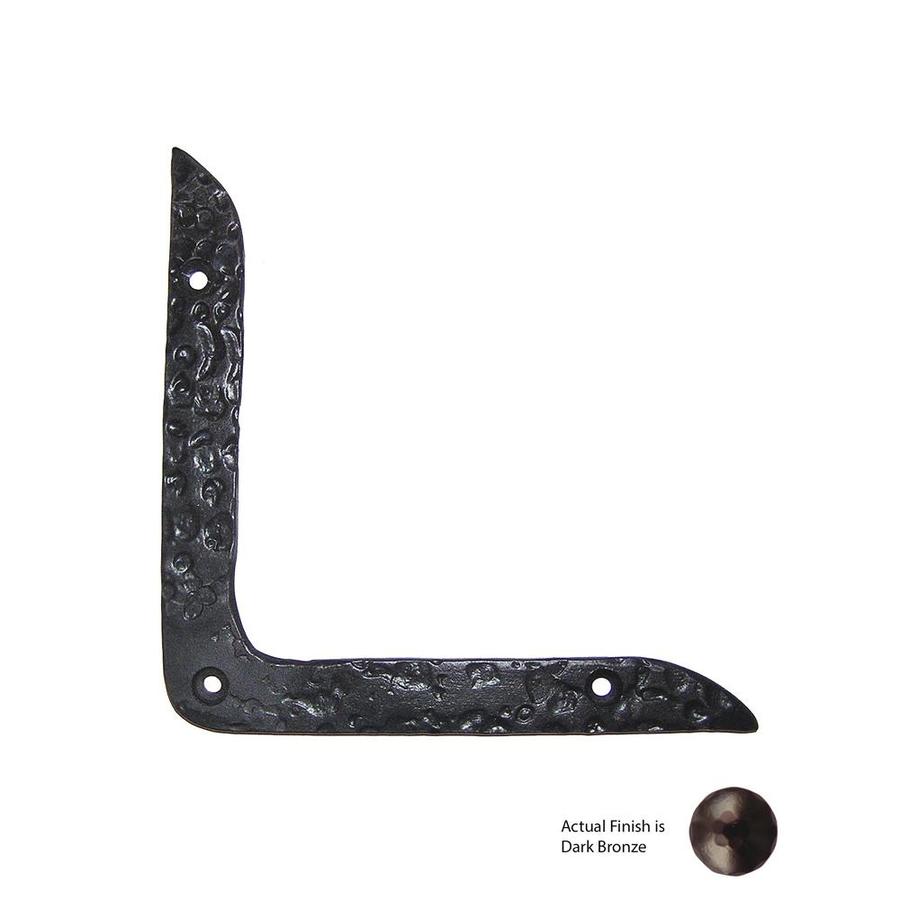 Agave Ironworks 6in x 6in x 0.25in Bronze Flat Brace in the Angles