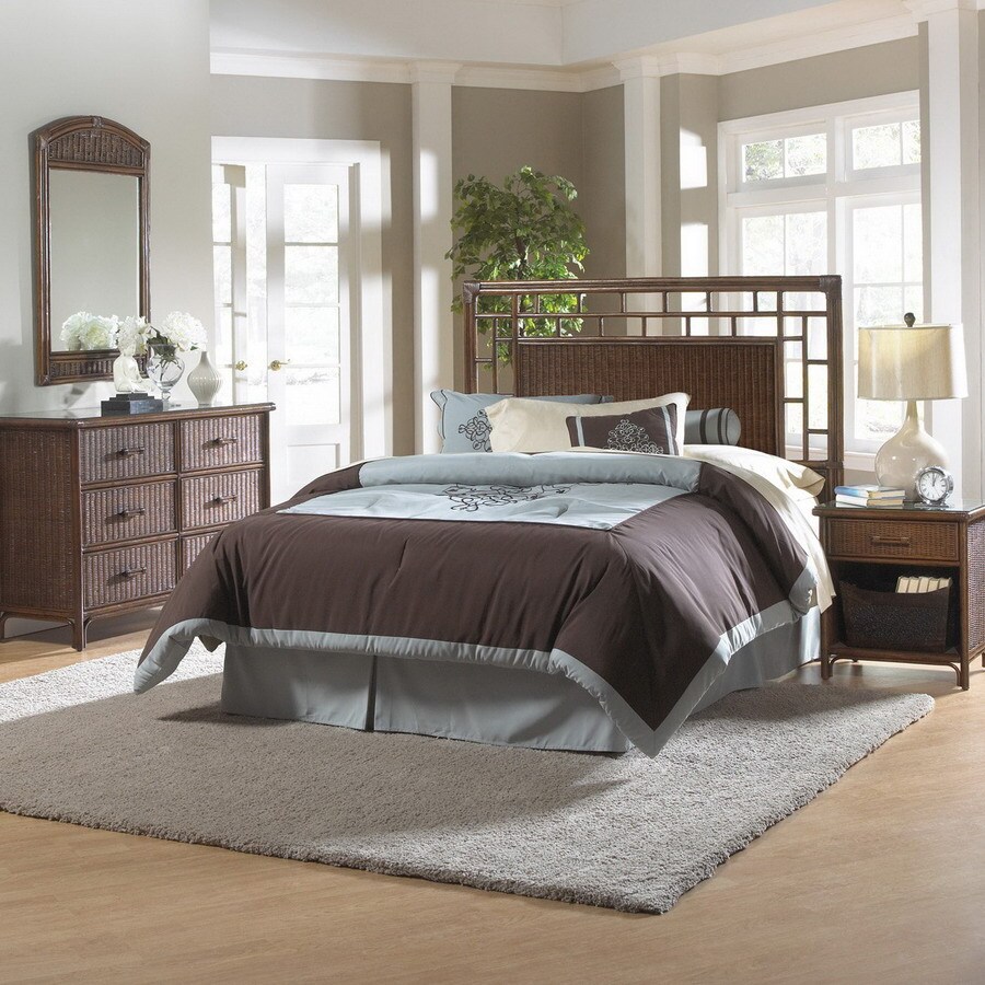 Hospitality Rattan Padre Island Antique Queen Bedroom Set at