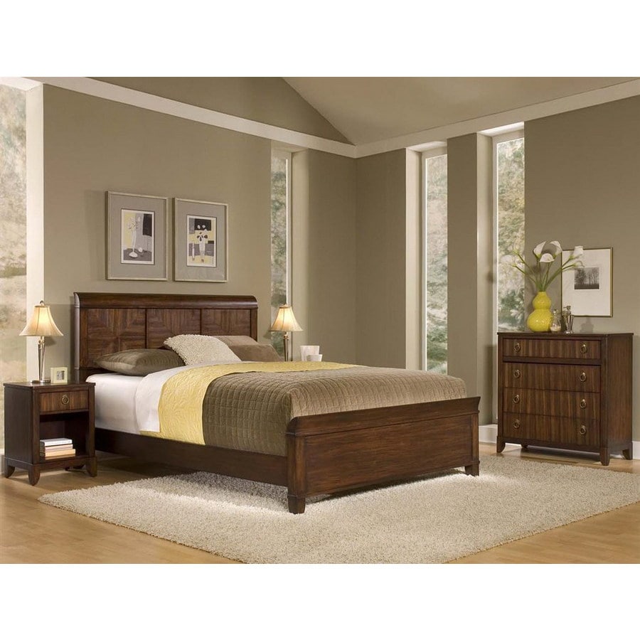 Home Styles Paris Mahogany Queen Bedroom Set In The Bedroom Sets Department At Lowes Com