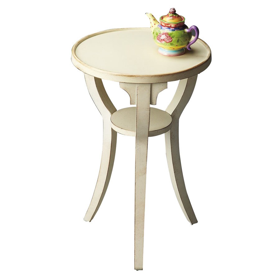 Butler Specialty Masterpiece Cottage White Cherry Round End Butler Specialty Masterpiece Cottage White Cherry Round End Table