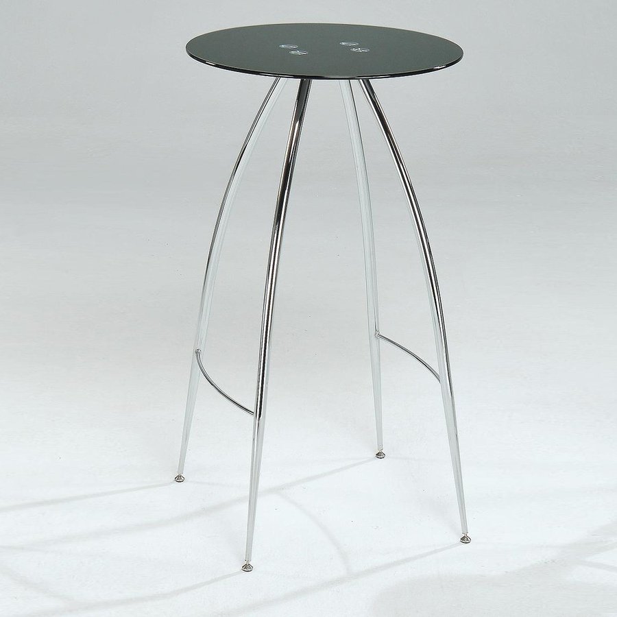 New Spec Cafe 320 Chrome Black Round Dining Table At Lowes New Spec Cafe 320 Chrome Black Round Dining Table At Lowes