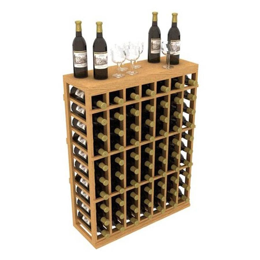 Ironwine Cellars Stackables 70Bottle Pine Freestanding Floor Wine Rack