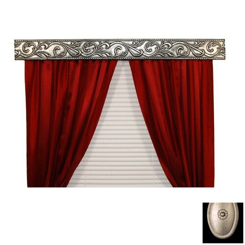 BCL Drapery Antique Silver Metal Valance at
