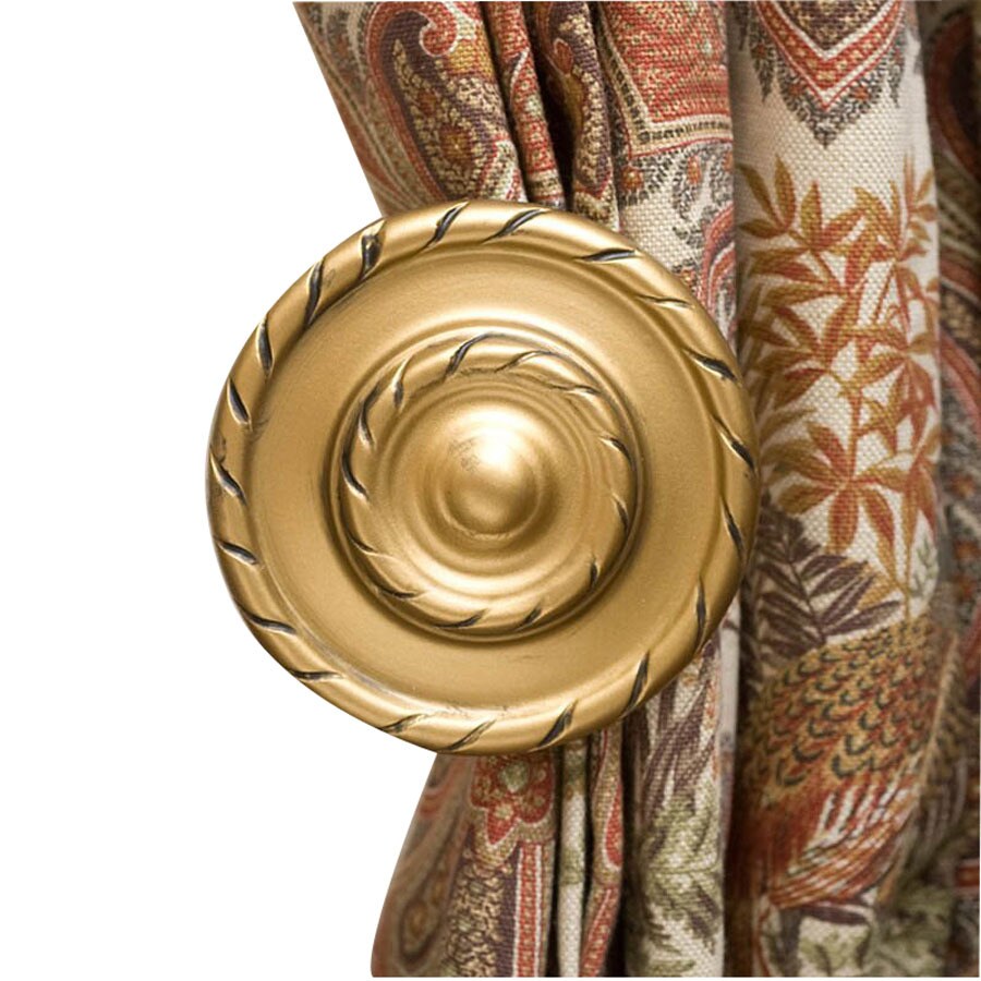 Gould New York Auburn Wood Curtain Rod Holdback at