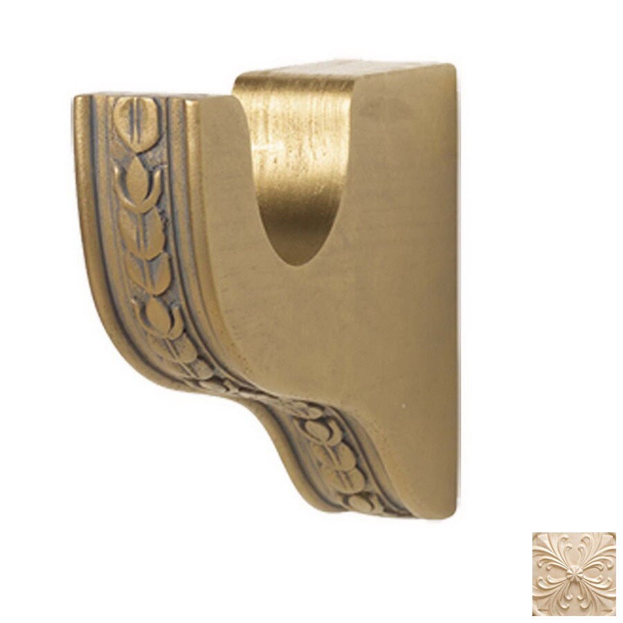Gould New York Antique White Wood Curtain Rod Bracket At Com Gould New York Antique White Wood Curtain Rod Bracket