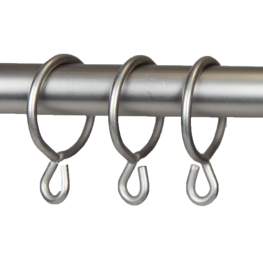 Shop Rod Desyne 10-Pack 1.375-in Satin Nickel Steel Curtain Rings at ...